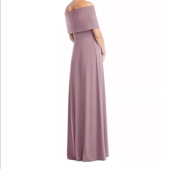Dessy Collection mauve dress XL bridesmaid dress wedding guest dress - Picture 4 of 5